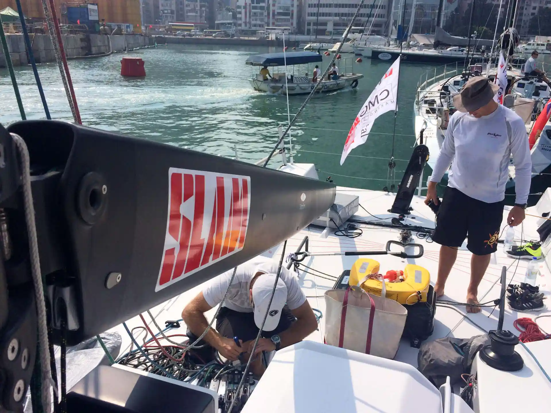 Yacht delivery preparation underway in Phuket, Thailand